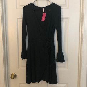 Dark green wrap dress. Size small. Never worn!